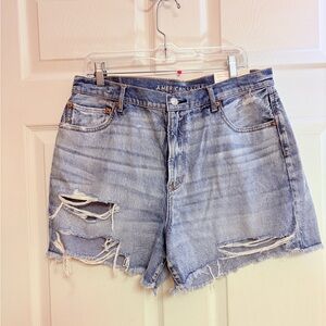 American Eagle Outfitters highest rise 90s boyfriend Distressed Shorts NWT 16